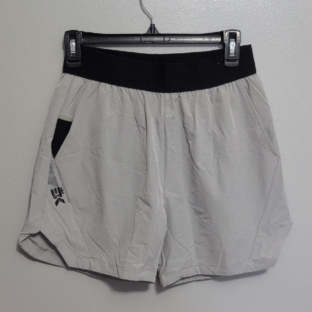 SPRING Men's BROKIG Athletic Gym Shorts in Light Gray Size medium